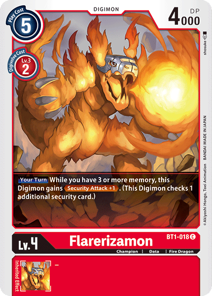 Flarerizamon [BT1-018] [Release Special Booster Ver.1.0] | Mindsight Gaming