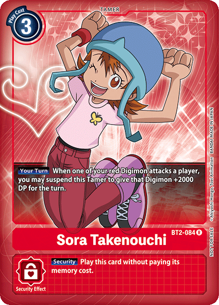 Sora Takenouchi [BT2-084] (Buy-A-Box Promo) [Release Special Booster Ver.1.0 Promos] | Mindsight Gaming