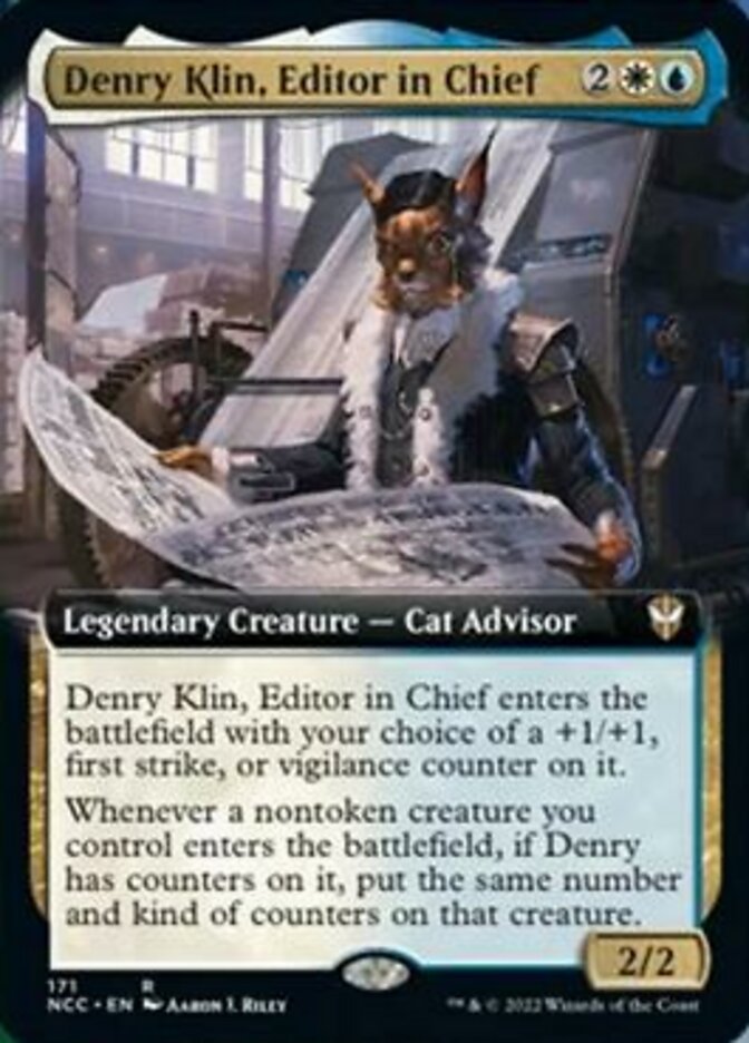 Denry Klin, Editor in Chief (Extended Art) [Streets of New Capenna Commander] | Mindsight Gaming