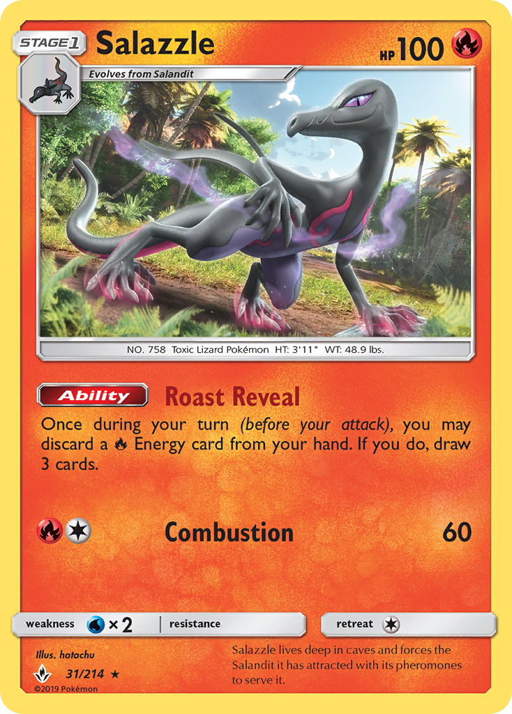 Salazzle (31/214) [Sun & Moon: Unbroken Bonds] | Mindsight Gaming