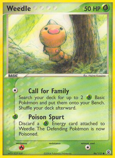 Weedle (86/112) [EX: FireRed & LeafGreen] | Mindsight Gaming