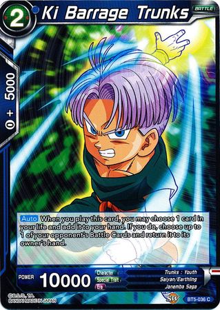 Ki Barrage Trunks (BT5-036) [Miraculous Revival] | Mindsight Gaming