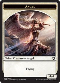 Angel // Cat Double-sided Token [Commander 2018 Tokens] | Mindsight Gaming