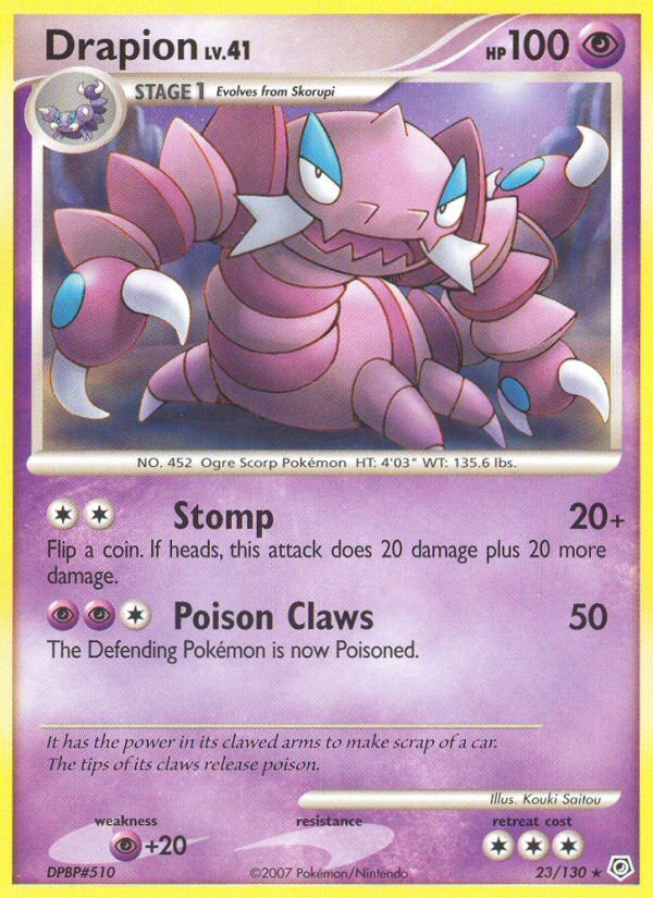 Drapion (23/130) [Diamond & Pearl: Base Set] | Mindsight Gaming