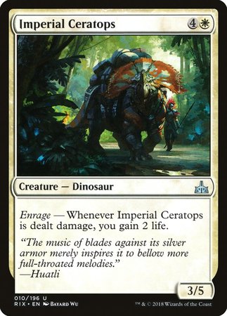 Imperial Ceratops [Rivals of Ixalan] | Mindsight Gaming