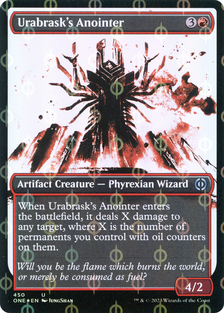Urabrask's Anointer (Showcase Ichor Step-and-Compleat Foil) [Phyrexia: All Will Be One] | Mindsight Gaming