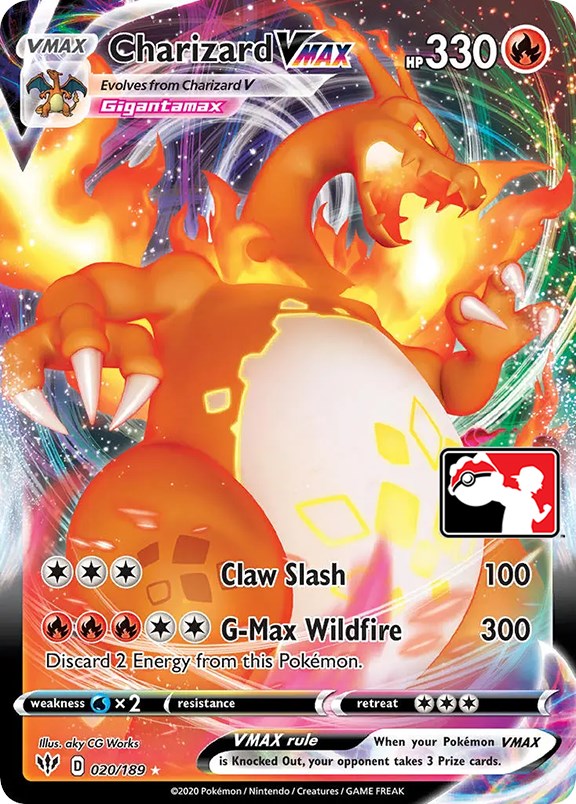 Charizard VMAX (020/189) [Prize Pack Series One] | Mindsight Gaming