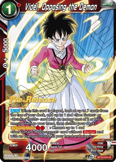 Videl, Opposing the Demon (BT15-015) [Saiyan Showdown Prerelease Promos] | Mindsight Gaming