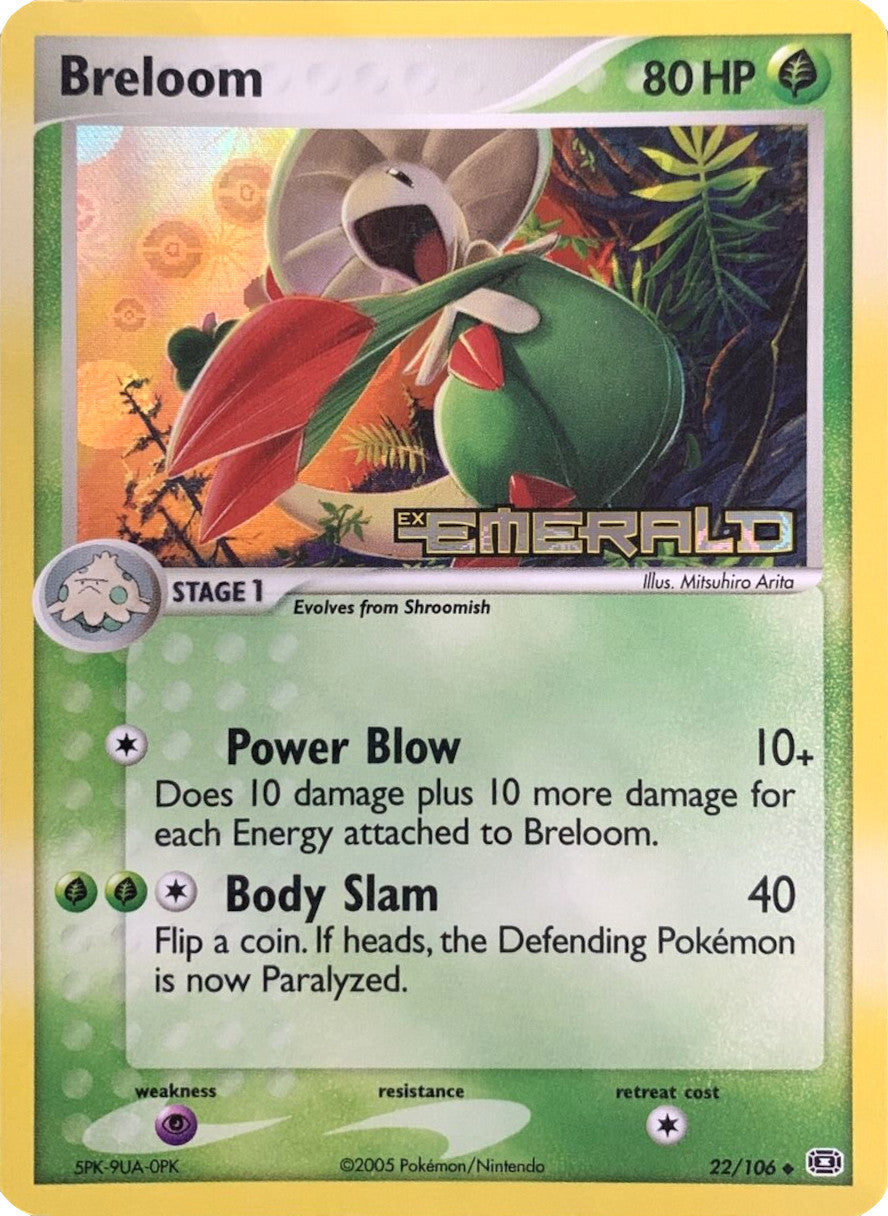 Breloom (22/106) (Stamped) [EX: Emerald] | Mindsight Gaming