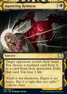 Agonizing Remorse (Etched Foil) [Strixhaven Mystical Archive] | Mindsight Gaming