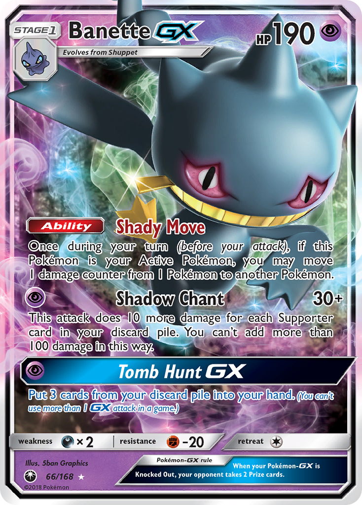 Banette GX (66/168) [Sun & Moon: Celestial Storm] | Mindsight Gaming