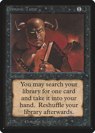 Demonic Tutor [Limited Edition Beta] | Mindsight Gaming