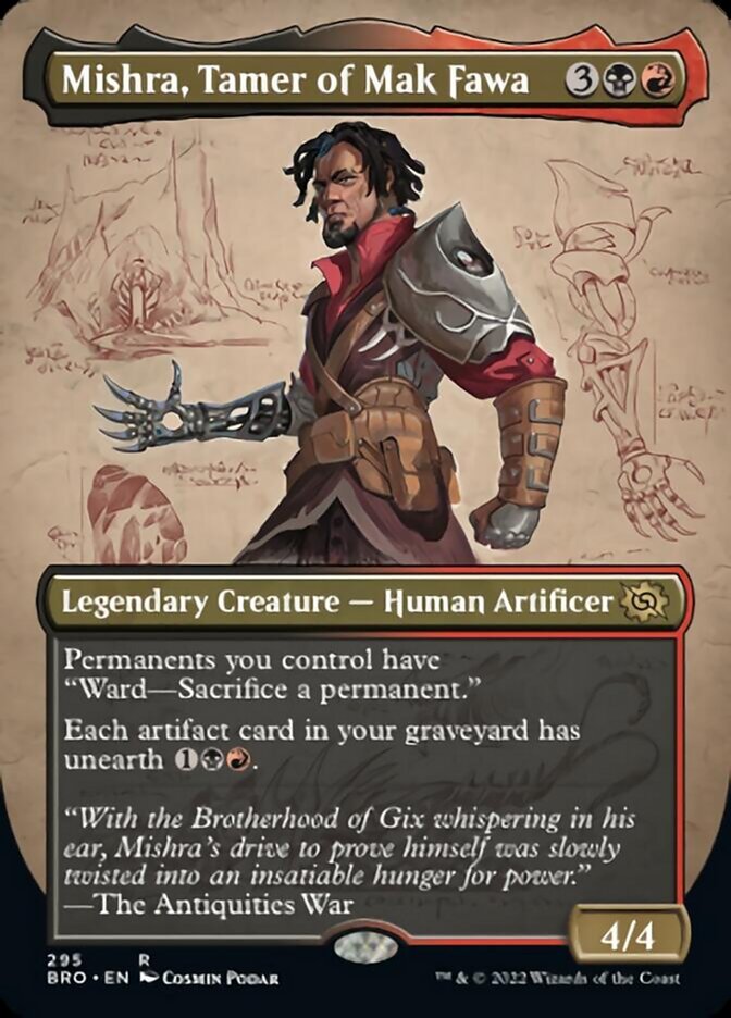 Mishra, Tamer of Mak Fawa (Borderless Alternate Art) [The Brothers' War] | Mindsight Gaming