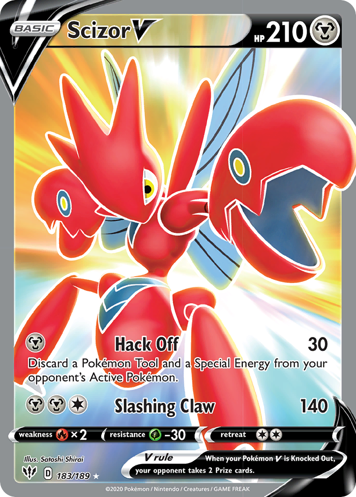 Scizor V (183/189) [Sword & Shield: Darkness Ablaze] | Mindsight Gaming