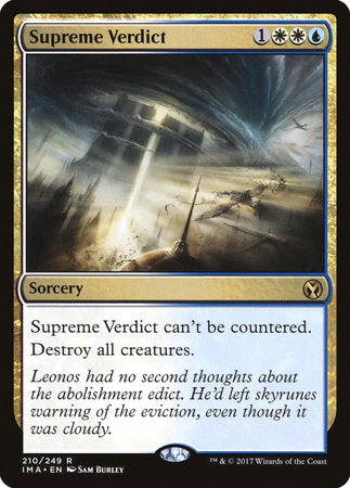 Supreme Verdict [Iconic Masters] | Mindsight Gaming