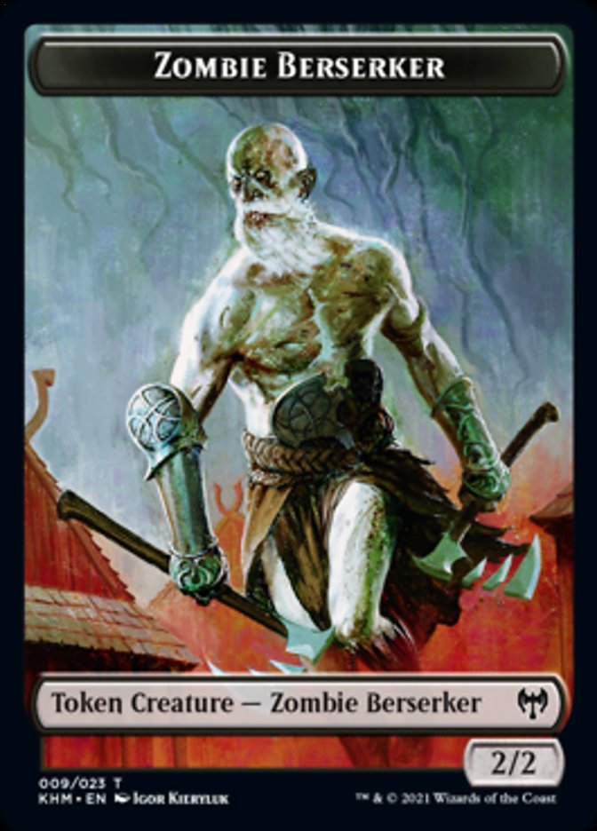 Zombie Berserker Token [Kaldheim] | Mindsight Gaming