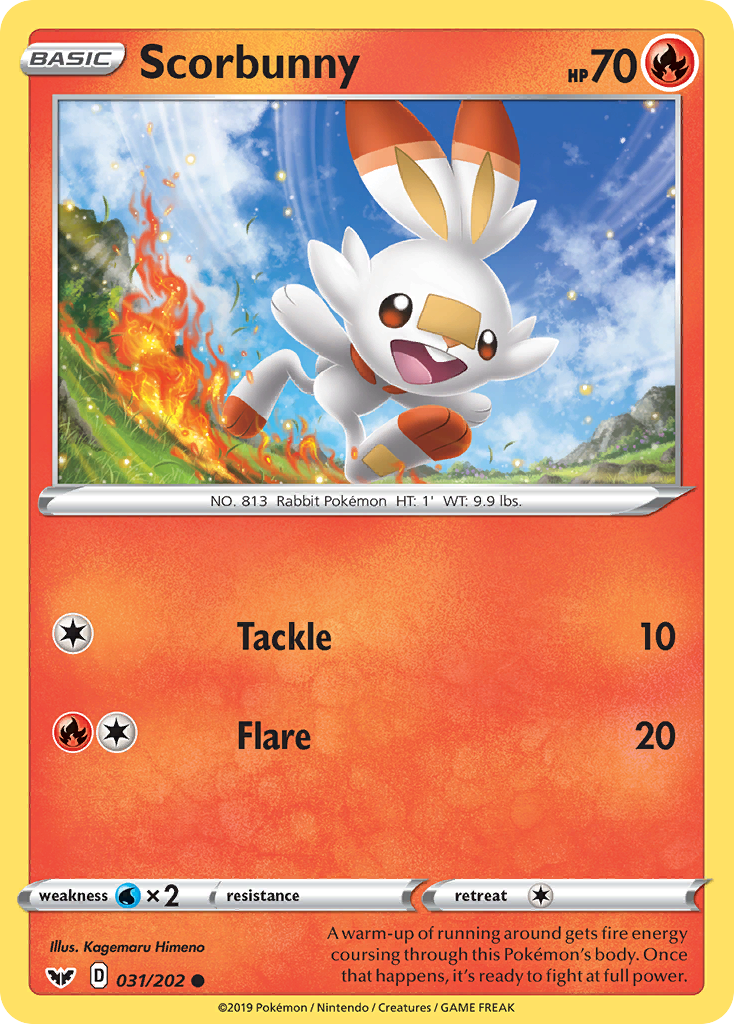 Scorbunny (031/202) [Sword & Shield: Base Set] | Mindsight Gaming