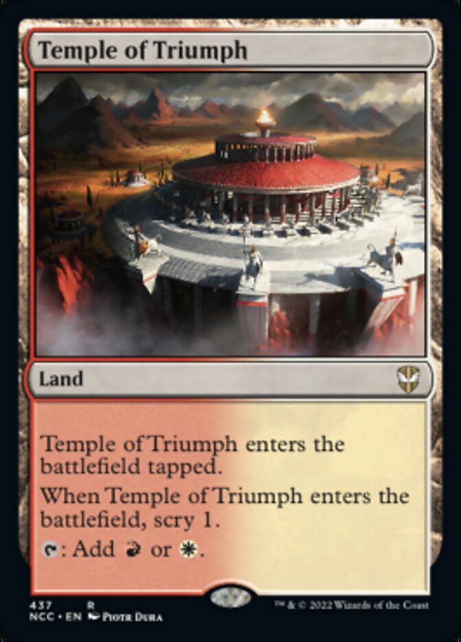 Temple of Triumph [Streets of New Capenna Commander] | Mindsight Gaming