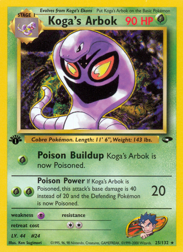 Koga's Arbok (25/132) [Gym Challenge 1st Edition] | Mindsight Gaming