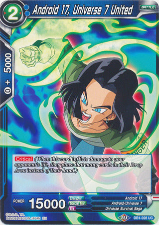 Android 17, Universe 7 United (DB1-028) [Dragon Brawl] | Mindsight Gaming