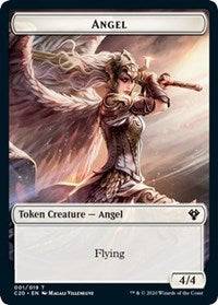 Angel // Elemental (010) Double-sided Token [Commander 2020 Tokens] | Mindsight Gaming