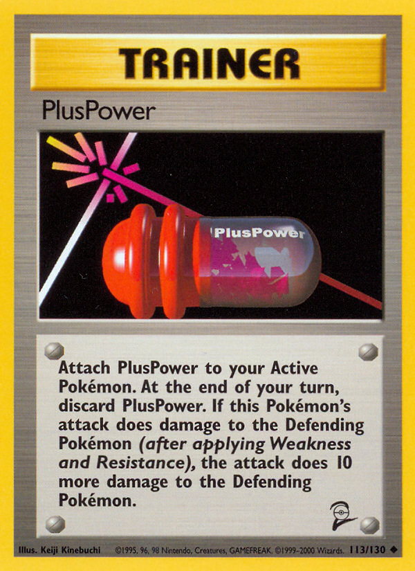 PlusPower (113/130) [Base Set 2] | Mindsight Gaming