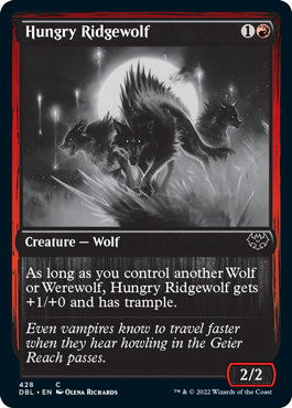 Hungry Ridgewolf [Innistrad: Double Feature] | Mindsight Gaming