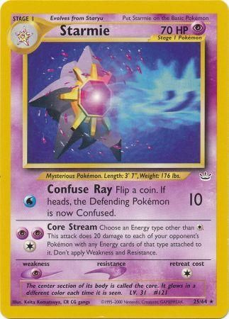 Starmie (25/64) [Neo Revelation Unlimited] | Mindsight Gaming