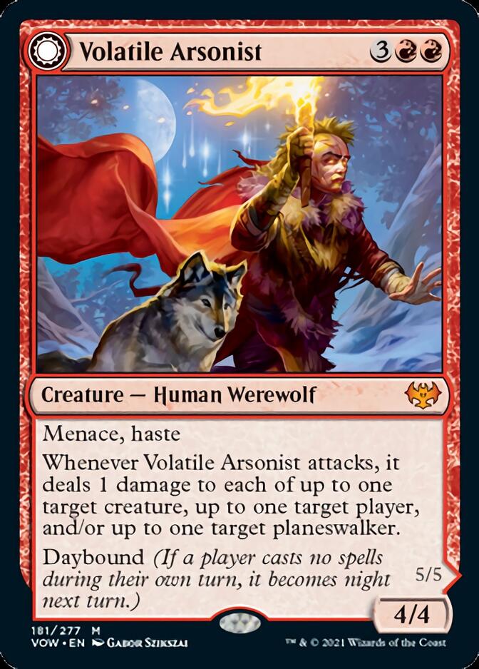 Volatile Arsonist // Dire-Strain Anarchist [Innistrad: Crimson Vow] | Mindsight Gaming