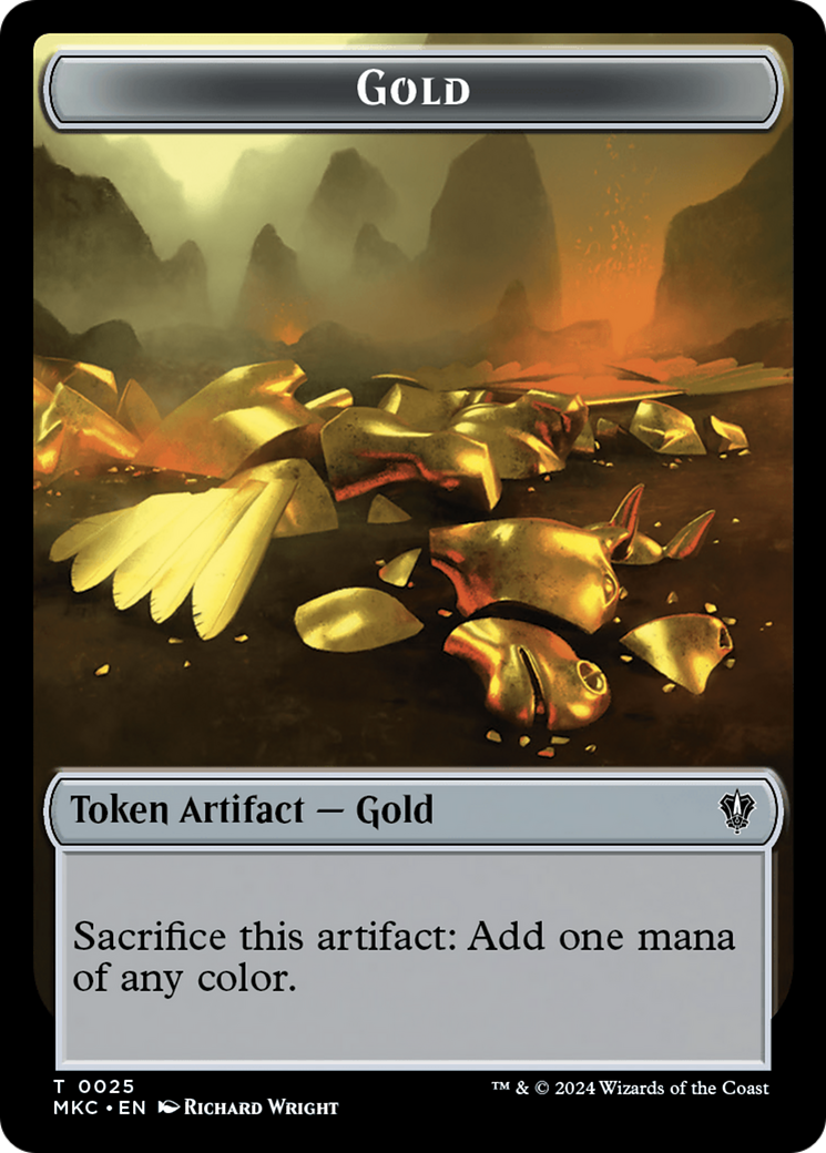 Gold // The Monarch Double-Sided Token [Murders at Karlov Manor Commander Tokens] | Mindsight Gaming