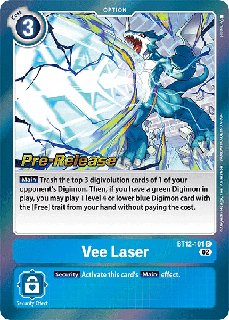 Vee Laser [BT12-101] [Across Time Pre-Release Cards] | Mindsight Gaming