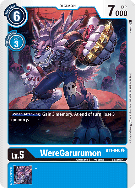 WereGarurumon [BT1-040] [Release Special Booster Ver.1.0] | Mindsight Gaming