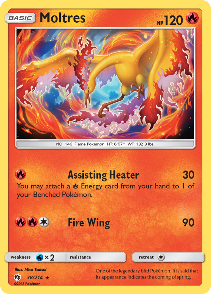 Moltres (38/214) [Sun & Moon: Lost Thunder] | Mindsight Gaming