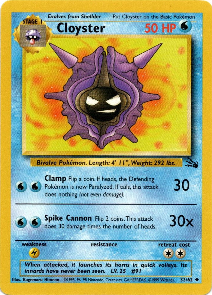 Cloyster (32/62) [Fossil Unlimited] | Mindsight Gaming