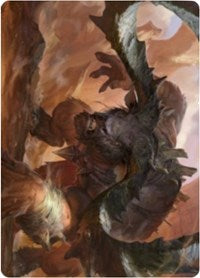 Moraug, Fury of Akoum Art Card [Zendikar Rising Art Series] | Mindsight Gaming