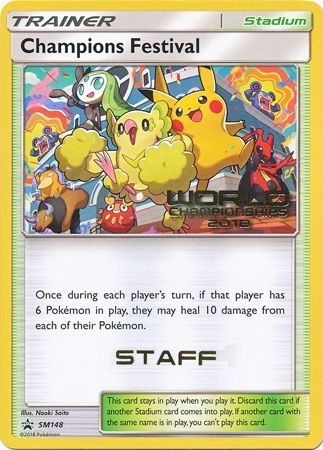 Champions Festival (SM148) (2018 Staff) [Sun & Moon: Black Star Promos] | Mindsight Gaming