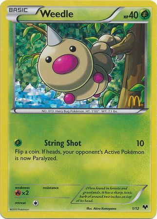 Weedle (1/12) [McDonald's Promos: 2014 Collection] | Mindsight Gaming