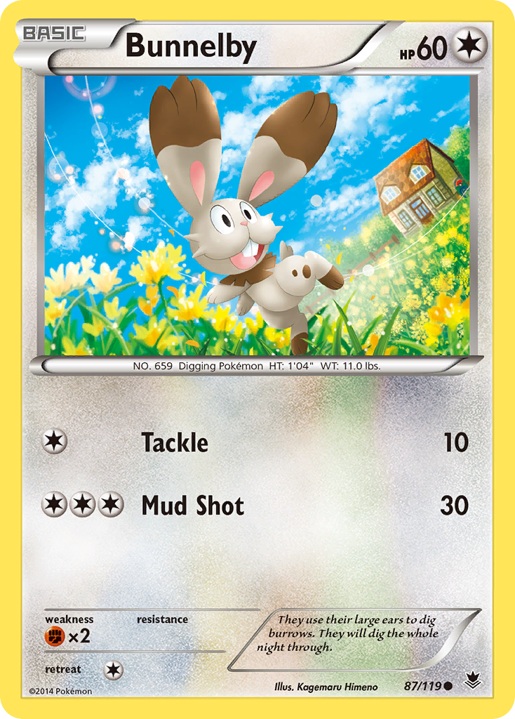 Bunnelby (87/119) [XY: Phantom Forces] | Mindsight Gaming