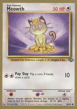 Meowth (56/64) (Gold Bordered Promo) [Jungle Unlimited] | Mindsight Gaming