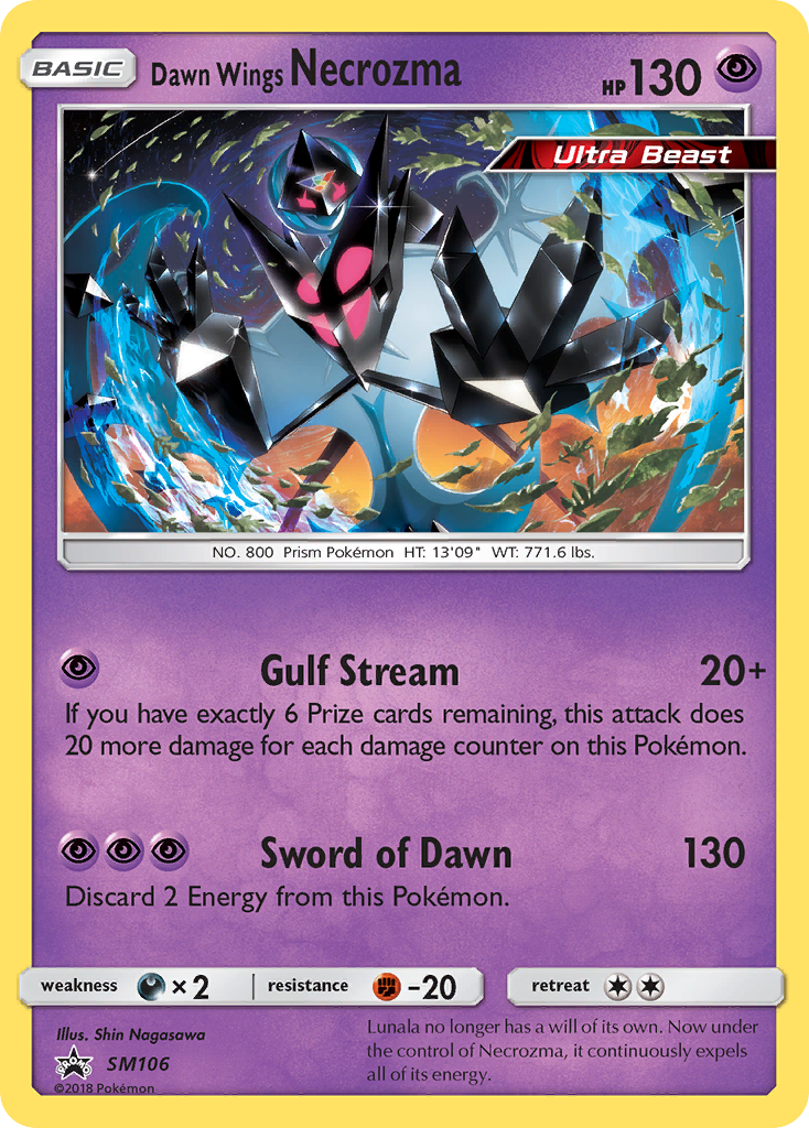 Dawn Wings Necrozma (SM106) [Sun & Moon: Black Star Promos] | Mindsight Gaming