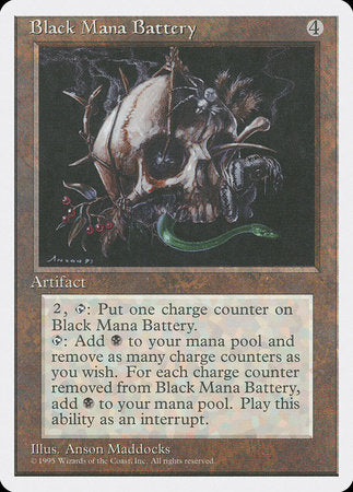 Black Mana Battery [Fourth Edition] | Mindsight Gaming