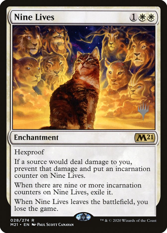 Nine Lives (Promo Pack) [Core Set 2021 Promos] | Mindsight Gaming