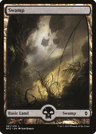 Swamp (261) - Full Art [Battle for Zendikar] | Mindsight Gaming