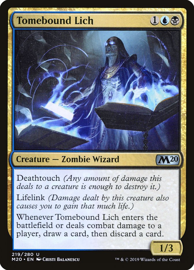 Tomebound Lich [Core Set 2020] | Mindsight Gaming