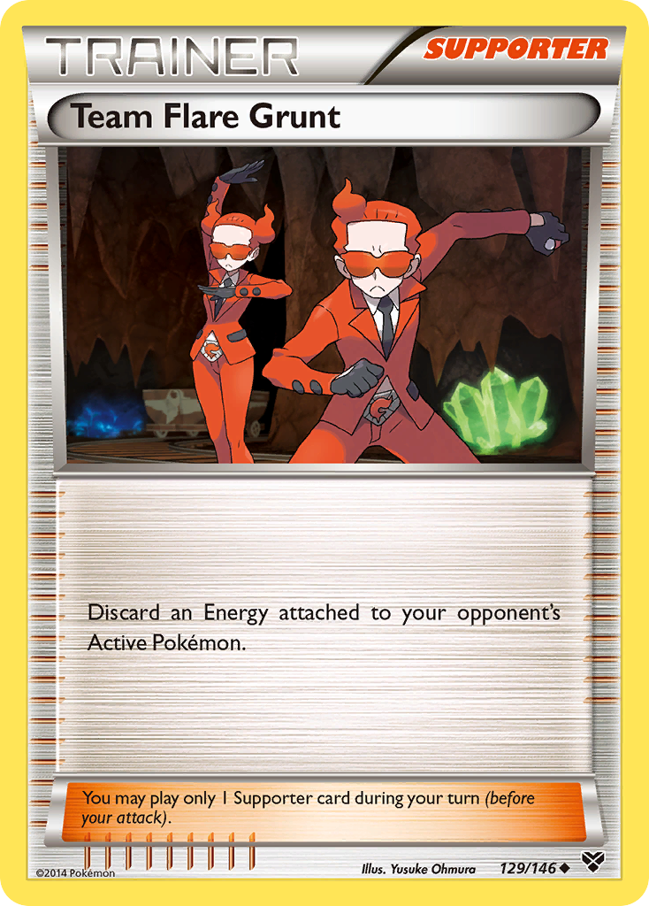 Team Flare Grunt (129/146) [XY: Base Set] | Mindsight Gaming