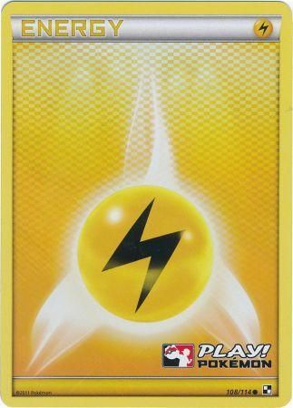 Lightning Energy (108/114) (Play Pokemon Promo) [Black & White: Base Set] | Mindsight Gaming