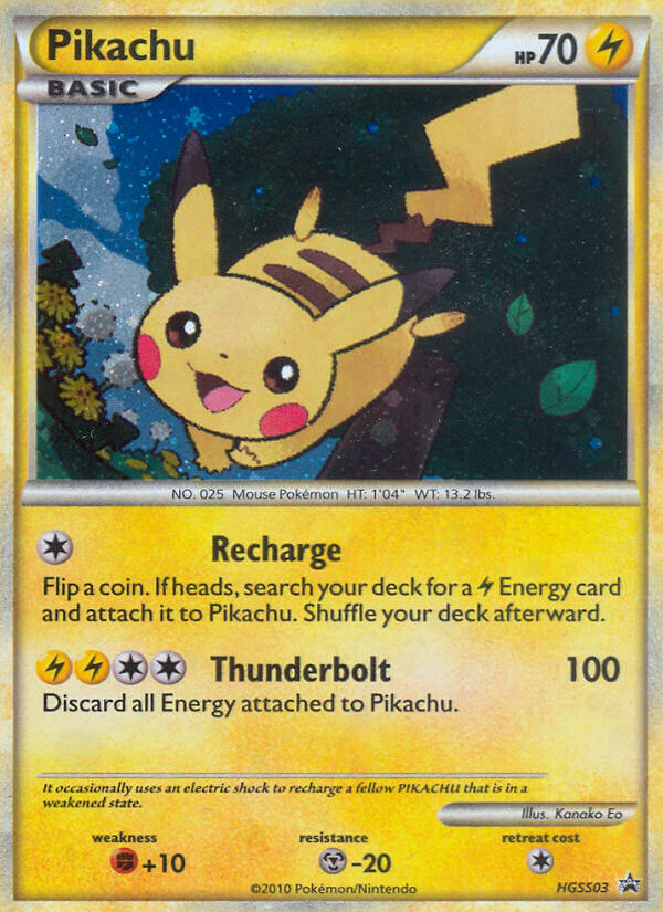 Pikachu (HGSS03) [HeartGold & SoulSilver: Black Star Promos] | Mindsight Gaming