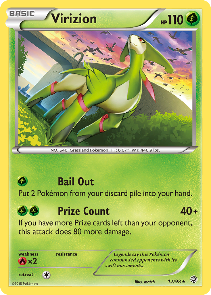 Virizion (12/98) [XY: Ancient Origins] | Mindsight Gaming