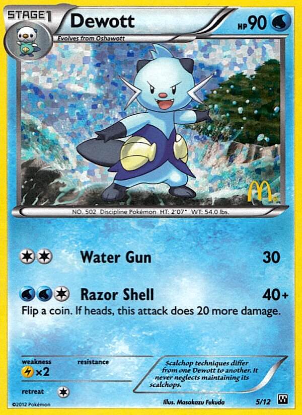 Dewott (5/12) [McDonald's Promos: 2012 Collection] | Mindsight Gaming