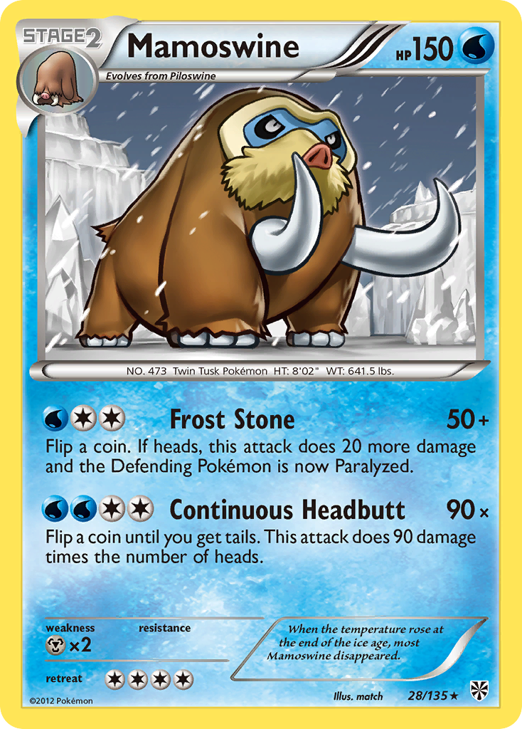 Mamoswine (28/135) [Black & White: Plasma Storm] | Mindsight Gaming